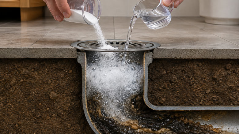 ترکیب جوش شیرین و سرکه
